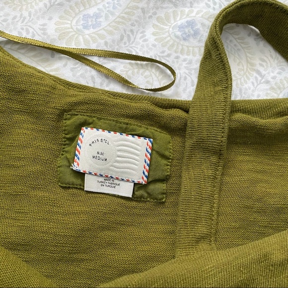 Anthro Postmark ruffle long sleeve 100% cotton top - Picture 4 of 6